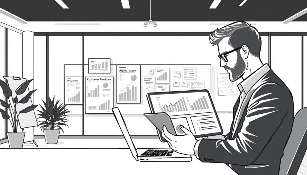 analyzing sales metrics customer feedback