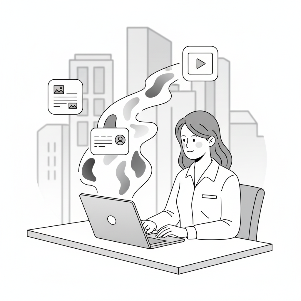 Visual illustration: Content Repurpose Method 3 : Blog to Social Media Posts